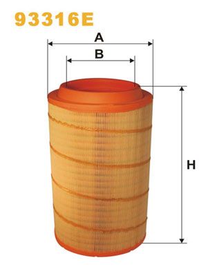 WIX FILTERS Gaisa filtrs 93316E